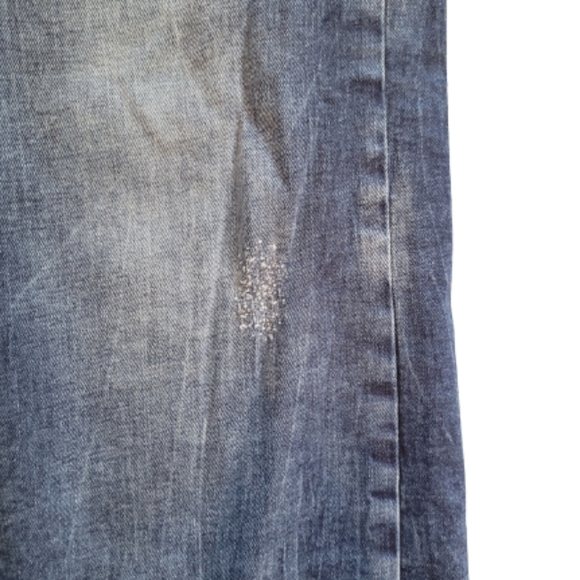 BLUENOTES Boyfriend Purposely Distressed Blue Denim Jeans, Size 30 - Picture 6 of 13